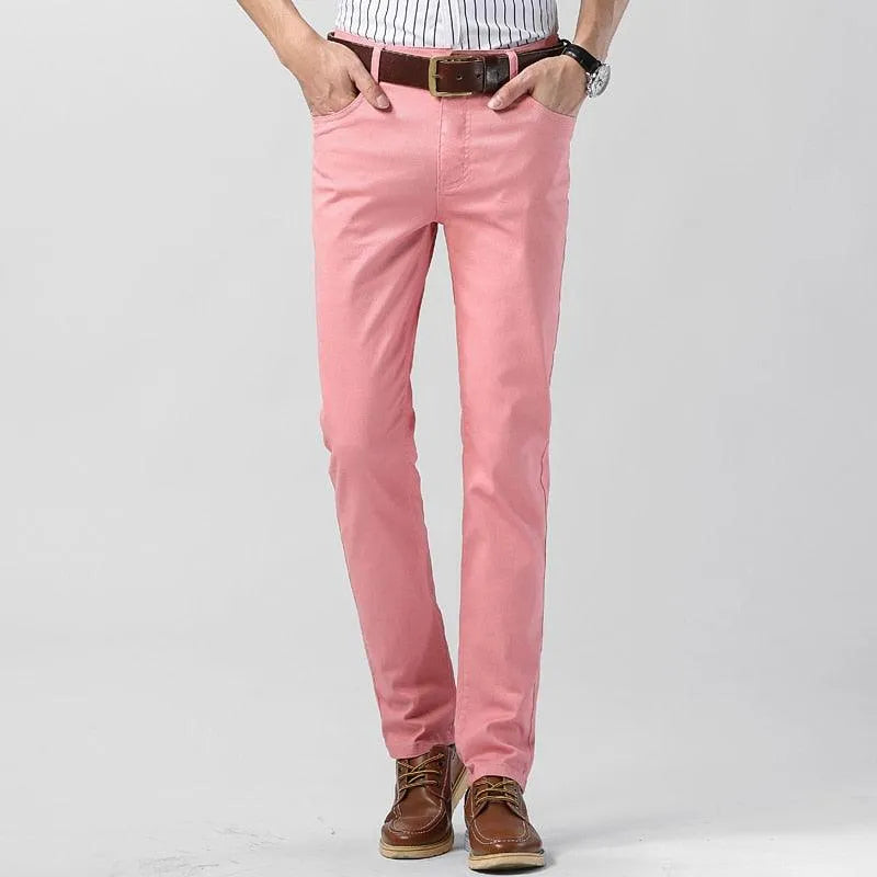 Milano – Colorful Men's Pants – Pink