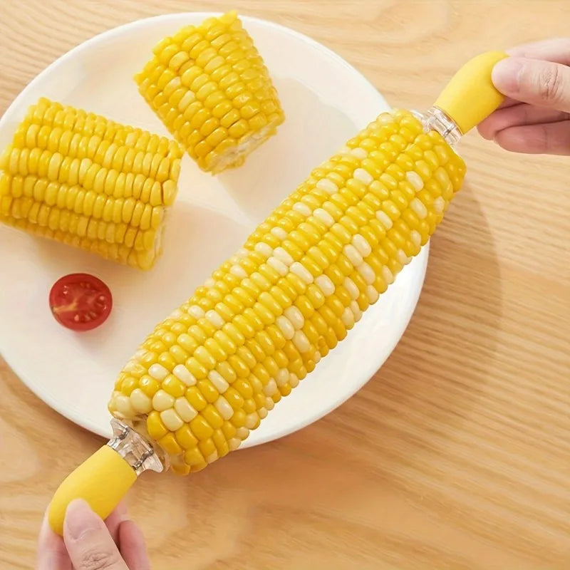 Stainless Steel Corn Cob Holders – Set of 2, Food-Safe & Non-Slip Prongs