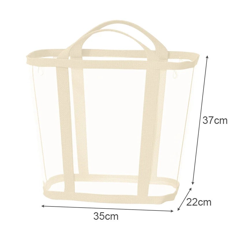 Foldable Mesh Laundry Hamper – Breathable, Carry Handles & Collapsible