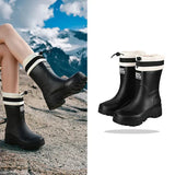 Arlena – Women's Retro Waterproof Rain Boots with Non-Slip Sole
