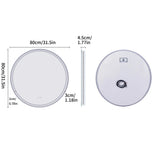LuvoRound | Round LED Bathroom Mirror | Anti-Fog & Dimmable Touch Screen
