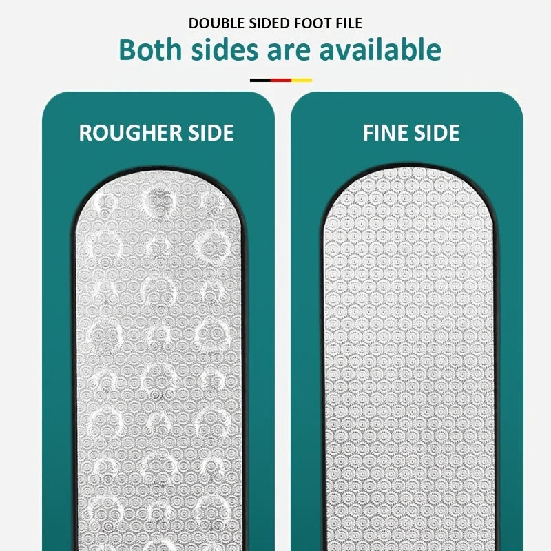 Double-Sided Foot Callus Remover – Stainless Steel, Coarse & Fine Grit