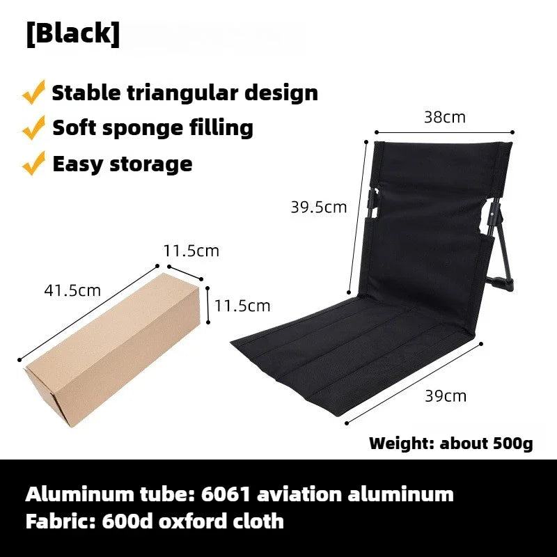 Folding Camping Chair – Aluminum, Padded Seat & Lightweight Portable