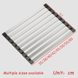Over-Sink Dish Drain Rack – 304 Stainless Steel, Heat-Resistant & 35-45cm Sizes