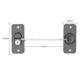 Child-Safe Window Lock – 3-Digit Combination, No-Drill Adhesive & Steel Cable