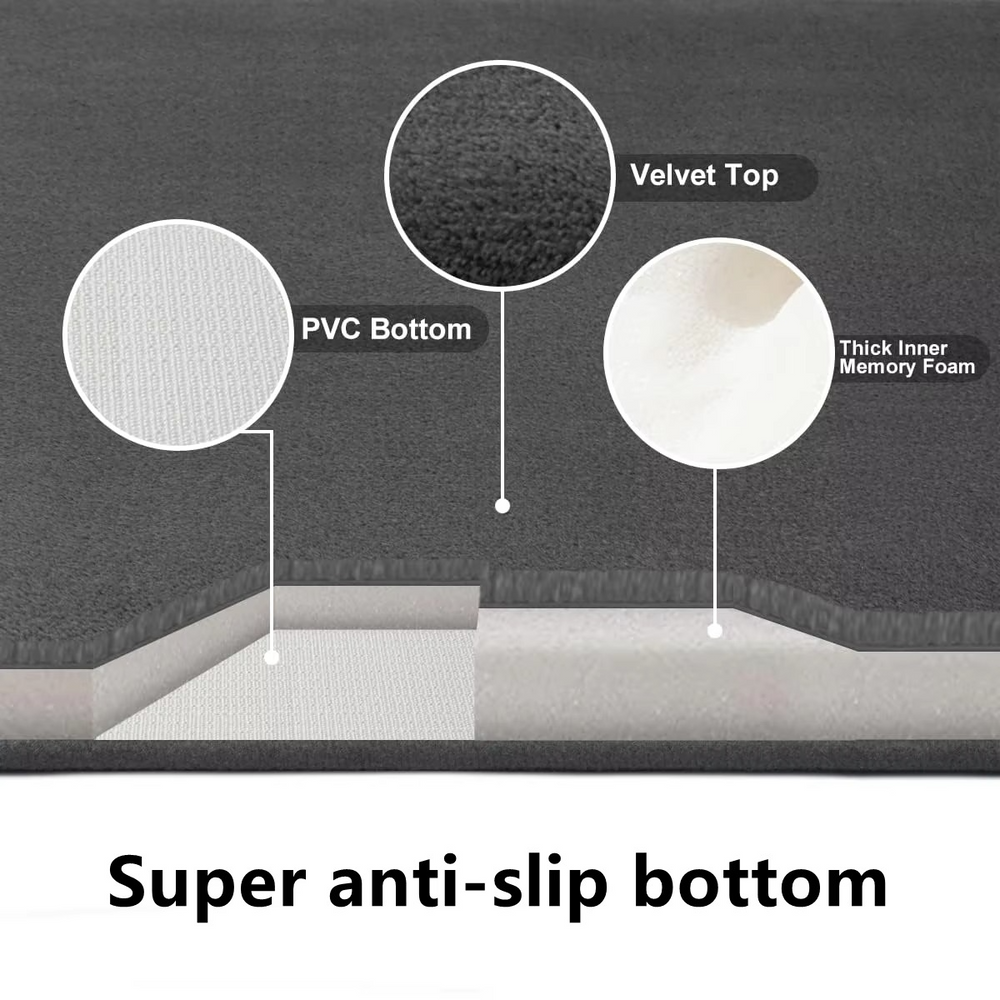 BowLift | Ultra-Absorbent, Anti-Slip Luxurious Coral Velvet Bath Mat