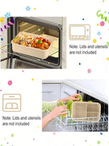 MealMate | Bento Lunch Box with Utensils | 4 Compartments & Leak-Proof Design