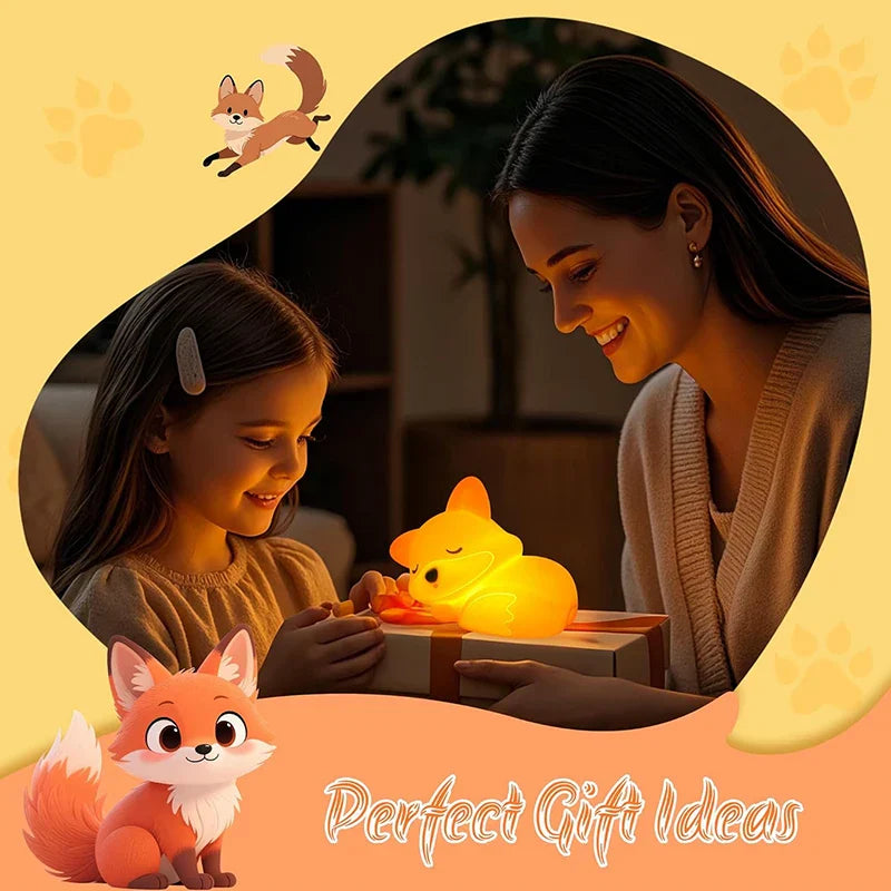 Enhanced Product Title: "Fuchs Silikon Nachtlicht - Weiches, Energiesparendes LED Nachtlicht für Kinderzimmer" 

This title includes relevant keywords while providing more detail about the product's features and benefits, making it more appealing for Goog