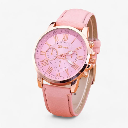 Women's Waterproof Watch – Leather Strap