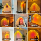 LED Sunset Wall Lamp – Gradient Warm Light, 10W & Touch Switch