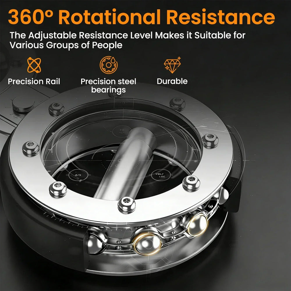 Rotational Strength Trainer – Stainless Steel, Adjustable Resistance & Full-Body