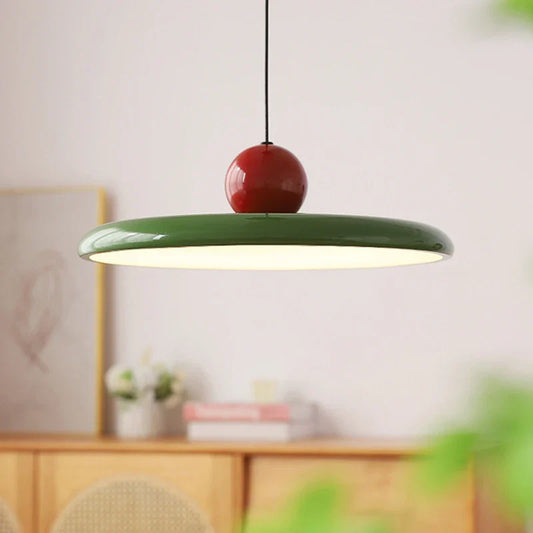 Pendant Light – Nordic Flying Saucer Design, LED Illumination & Multi-Color Options