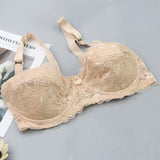 Plus-Size Lace Bra - Sexy & Elegant Design for Comfort and Style