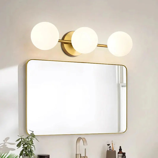 Glass Ball Wall Light – Nordic Style, Triple Globe Design & Modern Decor