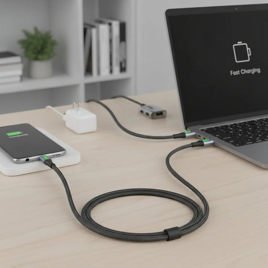 External Hard Drive Portable SSD – Fast Charging, USB-C & 6A Cable