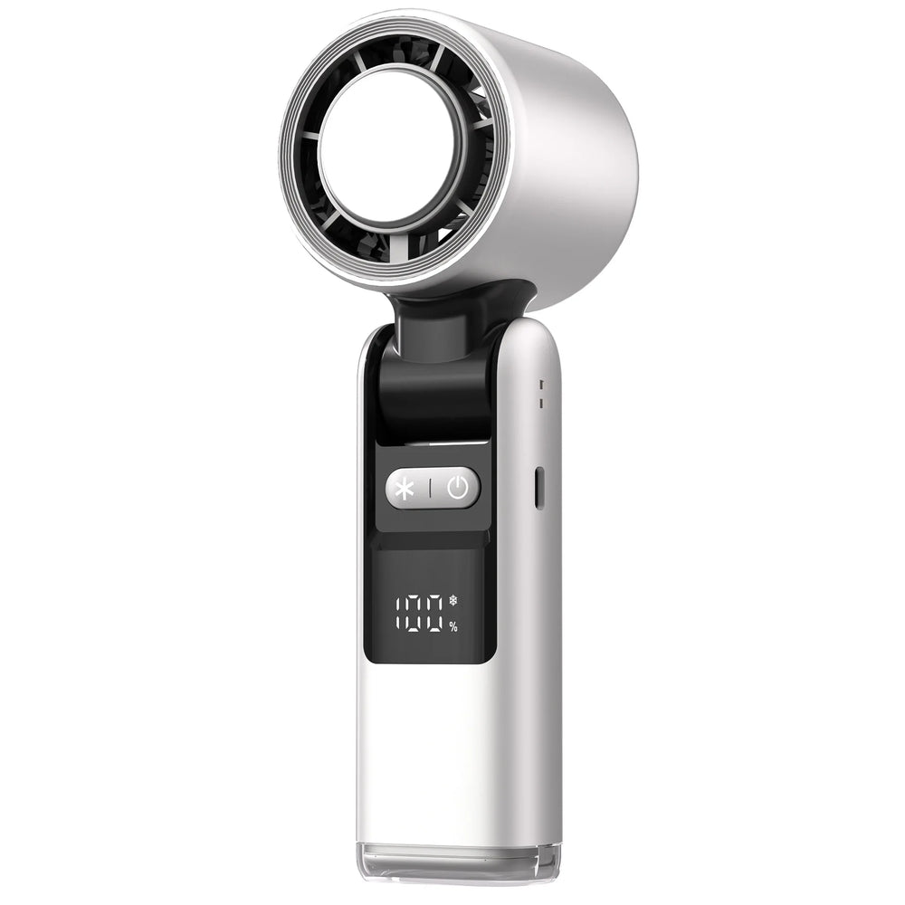 Mini Handheld Fan – 100 Speeds, 4000mAh Rechargeable & Digital Display