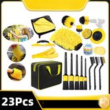 Drill Brush Cleaning Kit – 23-Piece, Nylon Bristles & 6.35mm Hex Shank