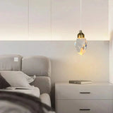 Crystal LED Pendant Light – Faceted K9 Shade, Gold Finish, Warm & Cool White