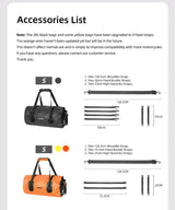 Waterproof Bike Pannier Bag – 20 L Capacity, Rack-Mount & Carry Handles