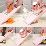 Multifunctional Vegetable Slicer – Stainless Steel Blades, Julienne & Ergonomic Grip