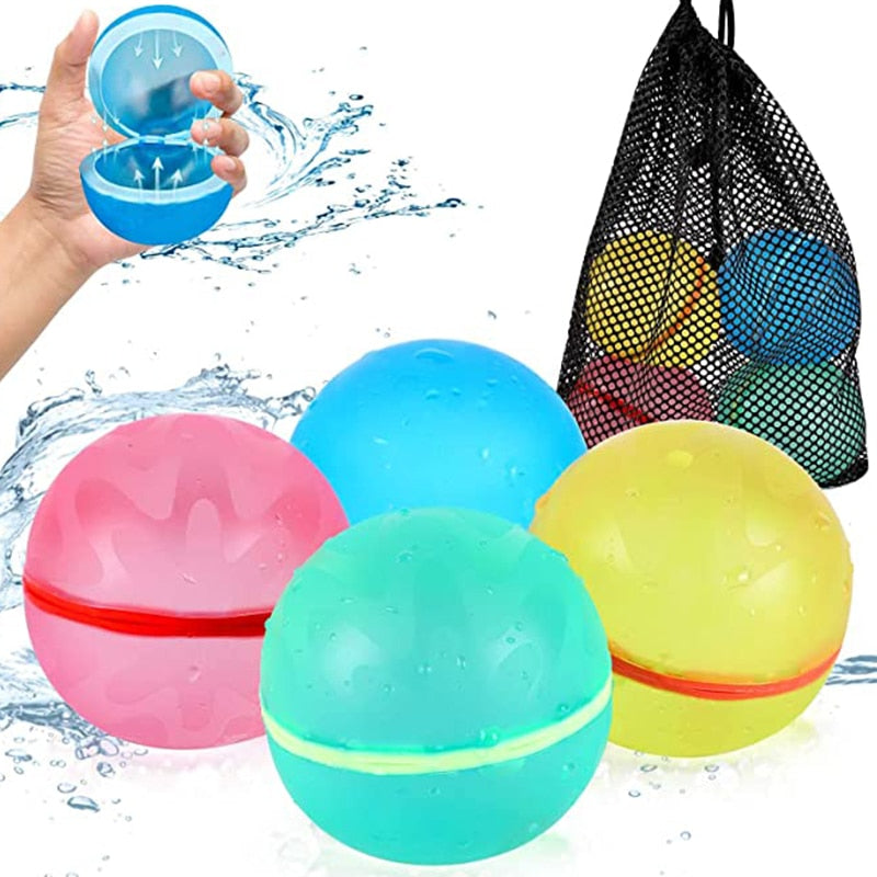 Reusable Magnetic Water Balloons – Soft Silicone, Self-Sealing & Kids Summer Fun