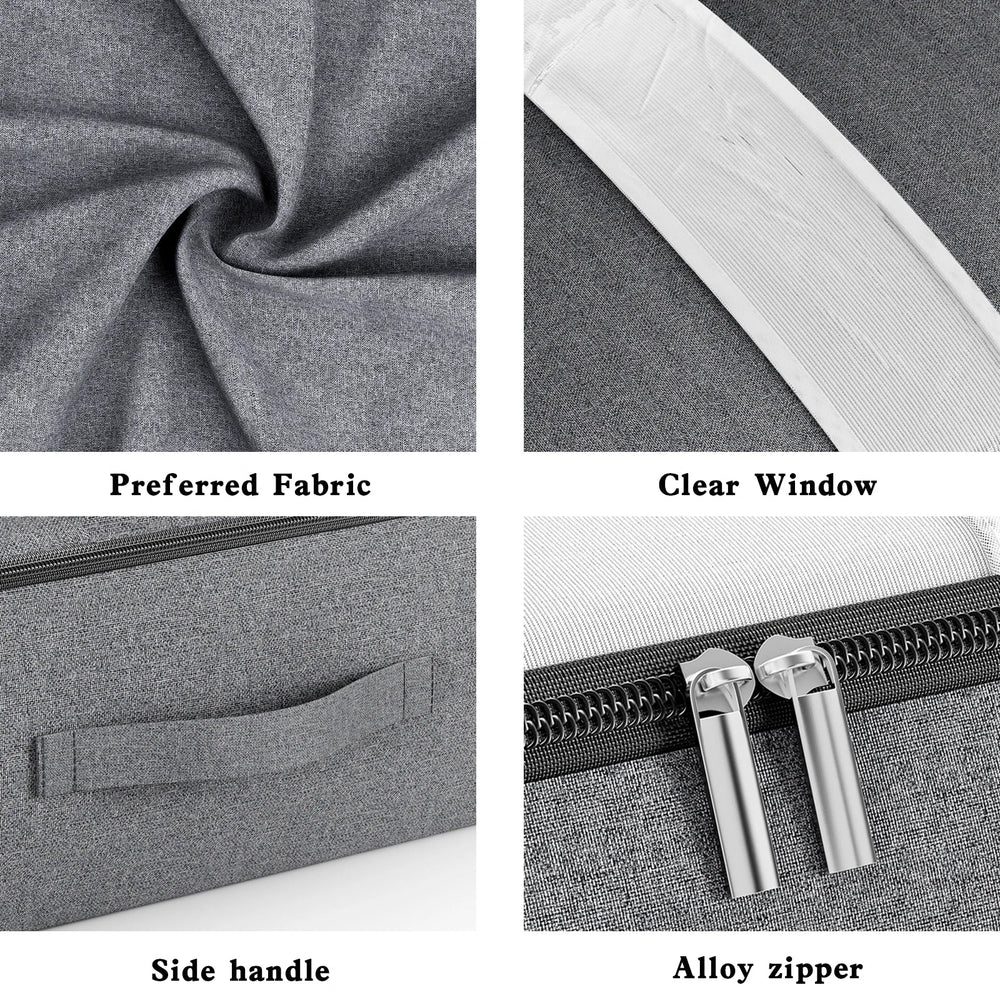 Under-Bed Storage Bag – Clear Window, Metal Zipper & S/M/L/XL Sizes