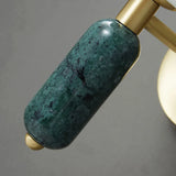 Marble & Glass Wall Lamp | Gold Finish Modern Sconce