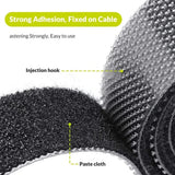 Cable Management Hook & Loop Tape – 5m Reusable, 2cm Wide & Grey Nylon