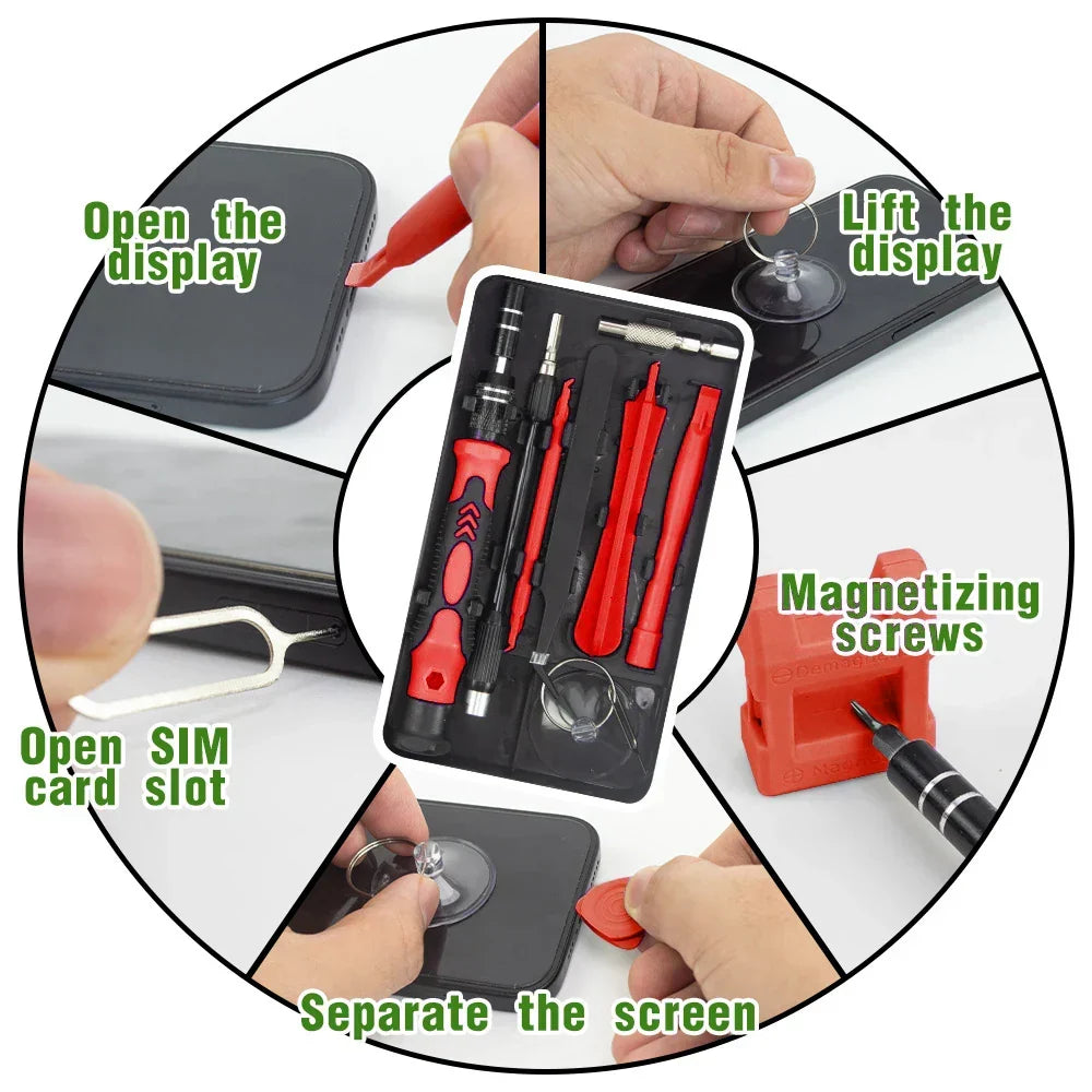 115-in-1 Precision Screwdriver Set with Magnetic Repair Tools - ProFix