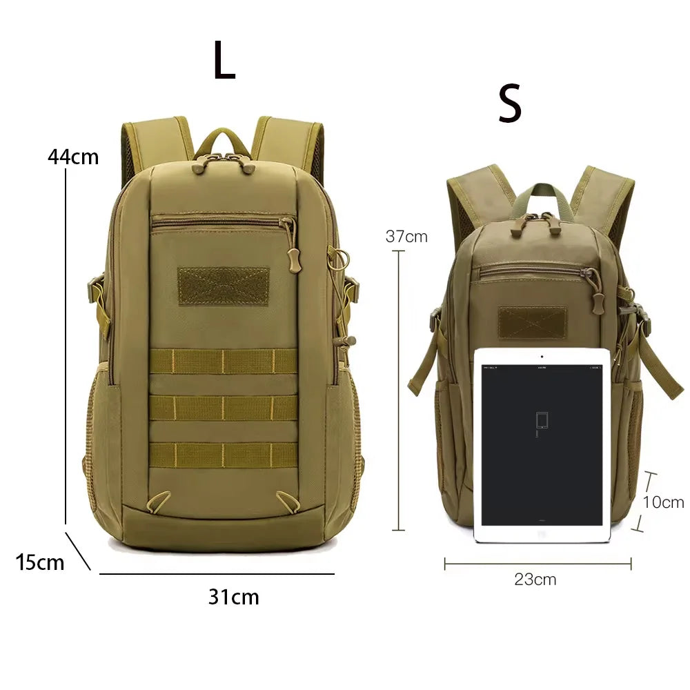 Waterproof Tactical Backpack – 20L, MOLLE System & Durable Nylon