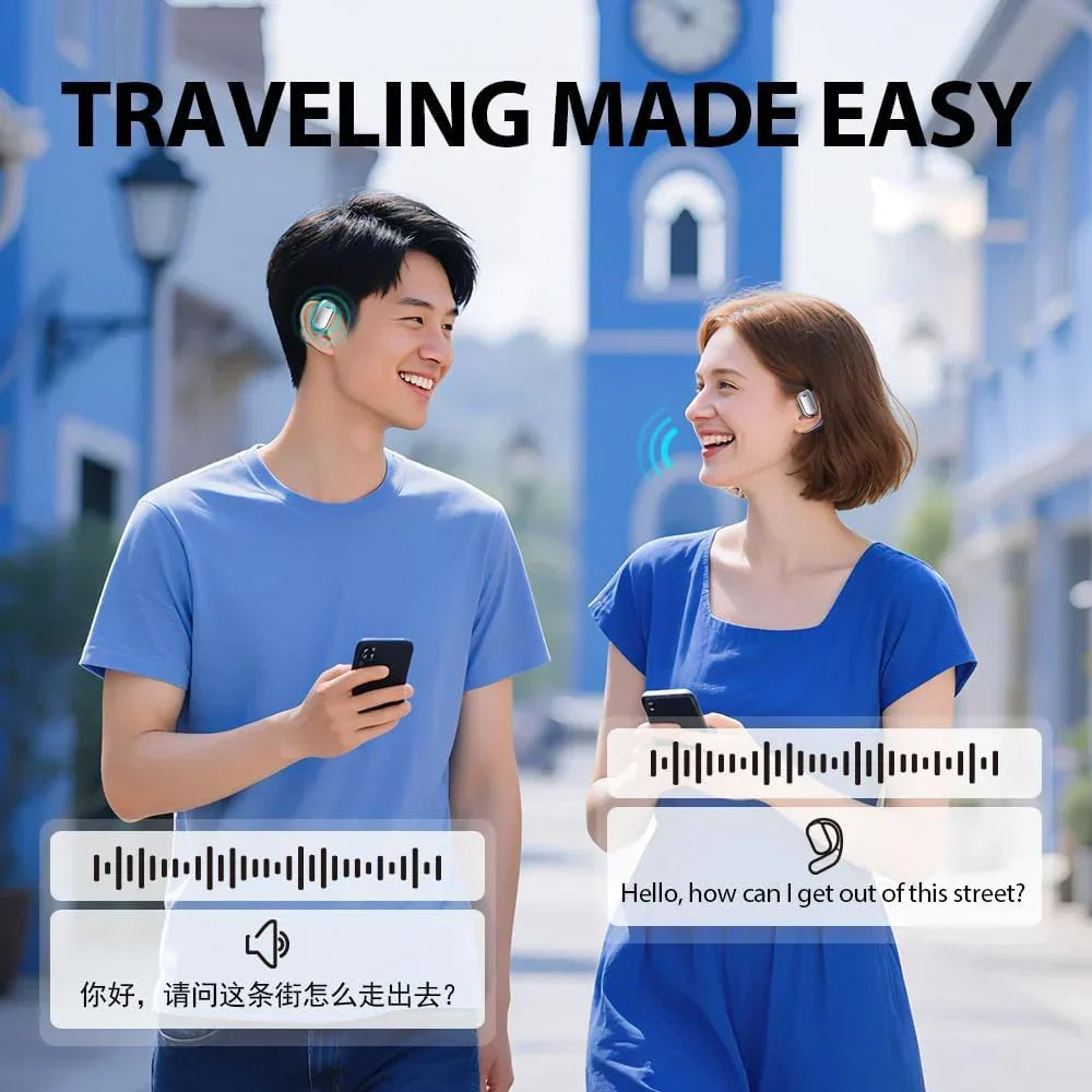 Lexora Real-Time Translation Earbuds with LCD Touch