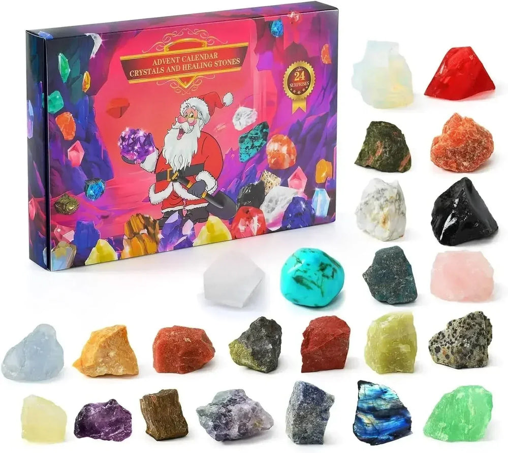 Gemstone Advent Calendar for Kids – 24 Natural Crystals