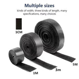 Cable Management Hook & Loop Tape – 5m Reusable, 2cm Wide & Grey Nylon