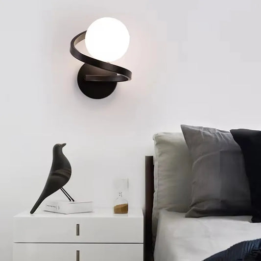 Astra Wall Light – Modern Design, Dual LED Bulbs & Globe-Style Shades