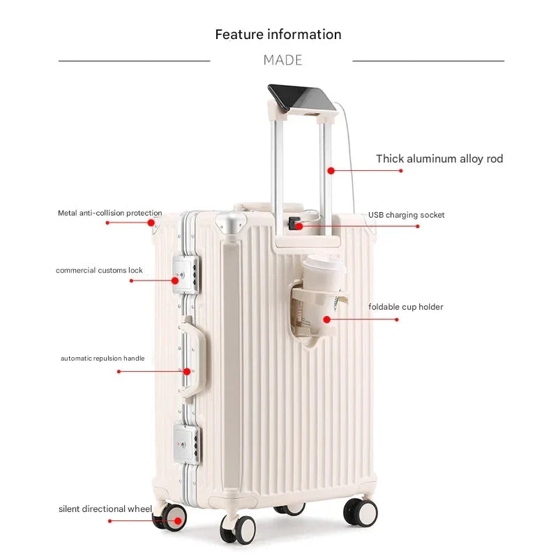 Tallinn – Hardshell Suitcase with Aluminum Frame