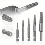 Screw Extractor Set – 10-Piece, Left-Hand Thread & Hardened Steel Hex Shank