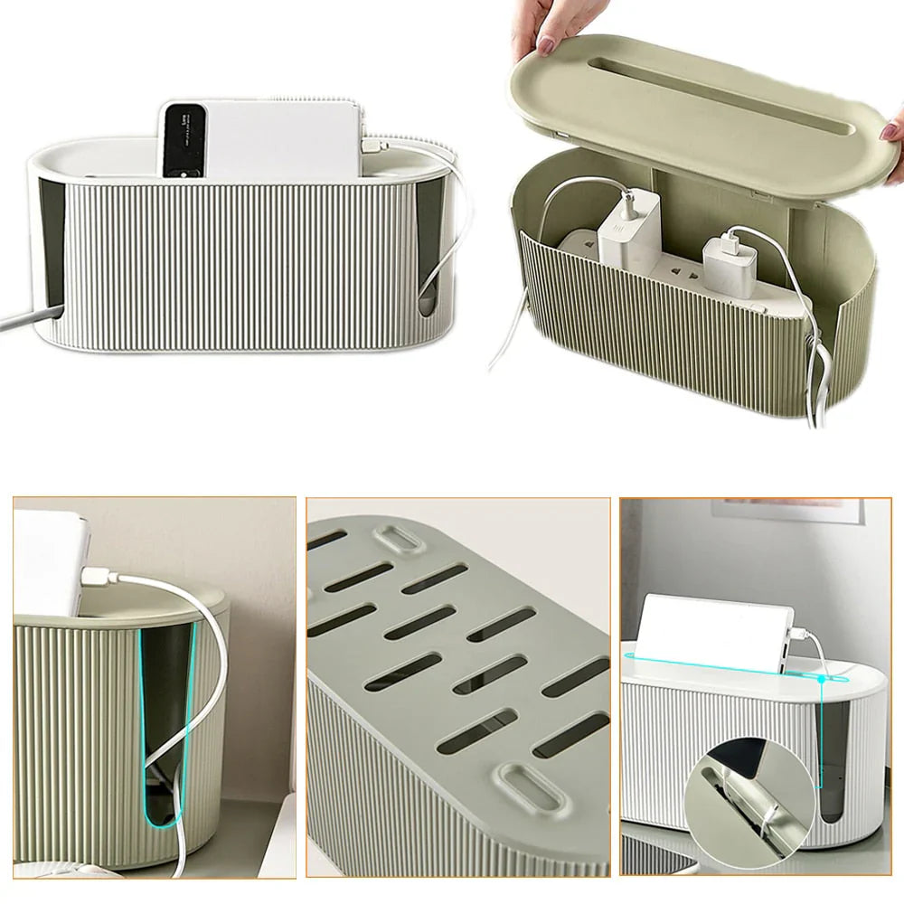Enhanced Product Title: "Kabelbox mit Deckel – Unsichtbare Kabelorganisation & Steckdosenleisten Schutz für ein Aufgeräumtes Zuhause" 

This title includes relevant keywords while emphasizing the product's benefits, making it more appealing for Google Sho
