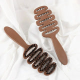 Boar Bristle Hair Brush – Ergonomic Handle, Detangling & Natural Shine