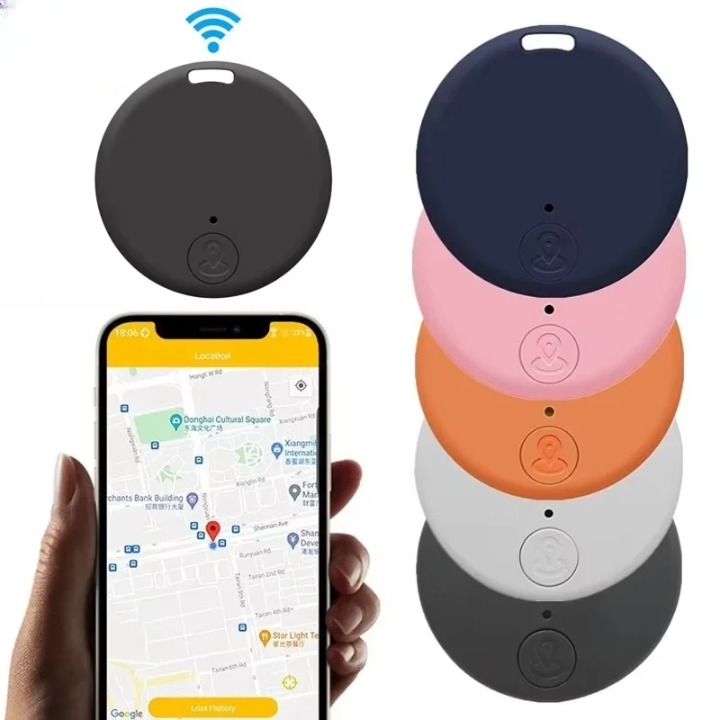 Enhanced Product Title: "Runder Bluetooth-Tracker 2er-Set – Schlüssel & Taschen Finder für schnelles Auffinden" 

This title maintains the original meaning while optimizing for clarity and searchability.