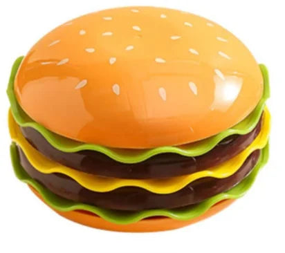 Burger-Shaped Serving Set – Stackable Plastic, 5-Piece & 7-Piece Options