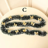 Snow-Flocked Christmas Garland – 2m Frosted Greenery for Indoor and Outdoor