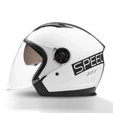Kalsten | Retro 3/4 Open-Face Motorcycle Helmet with Dual Lens – AeroRide