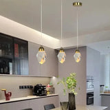 Crystal LED Pendant Light – Faceted K9 Shade, Gold Finish, Warm & Cool White