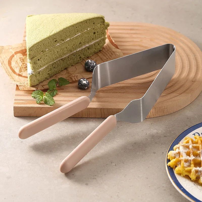 Stainless Steel Cake Server – Ergonomic Grip, Dishwasher Safe & Precise Slicing