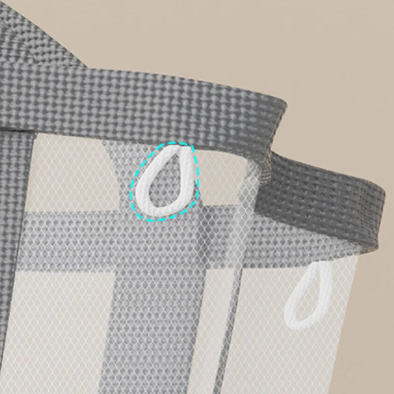 Foldable Mesh Laundry Hamper – Breathable, Carry Handles & Collapsible