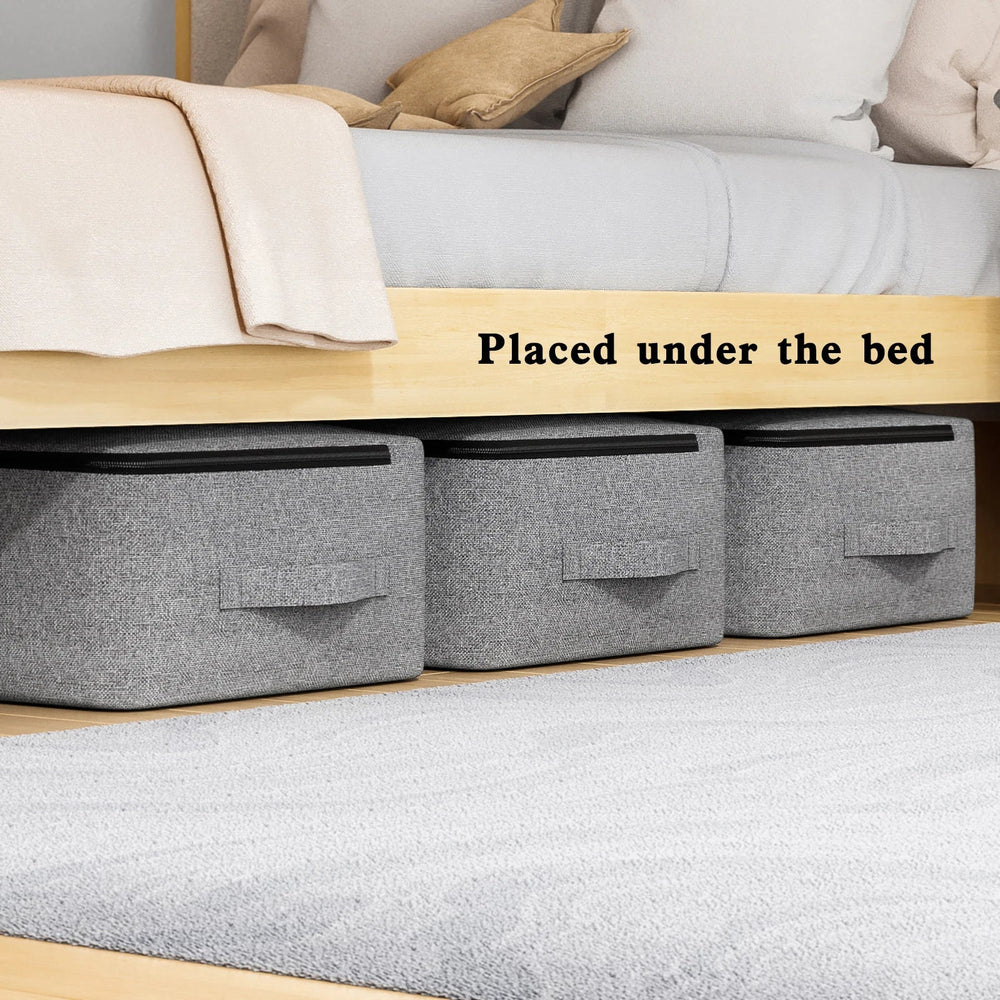 Under-Bed Storage Bag – Clear Window, Metal Zipper & S/M/L/XL Sizes