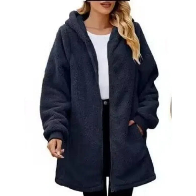 Enhanced Product Title: Annika™ Cozy Hooded Jacket - Stylish & Comfortable Outerwear for Everyday Wear

This title includes keywords that potential customers might search for, while also emphasizing the product's comfort and style.