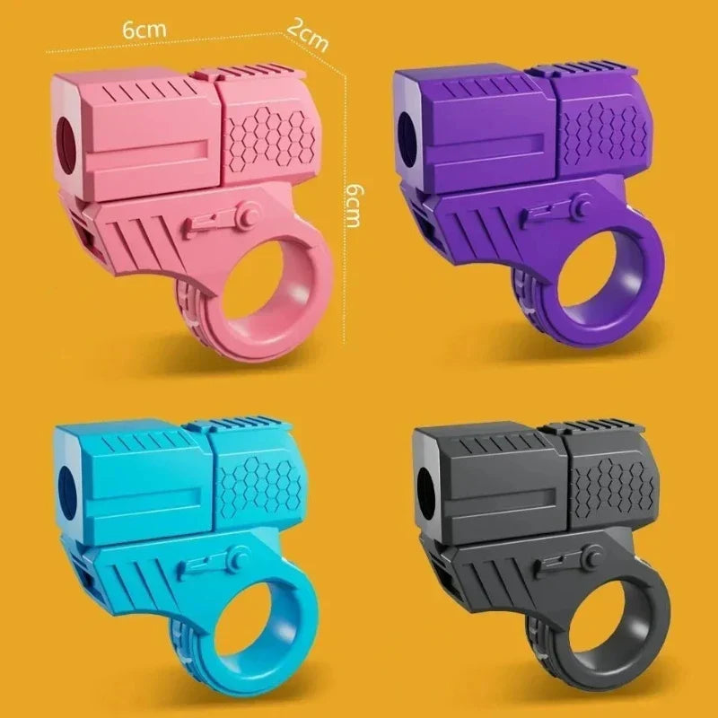 Finger Launcher Ring Fidget Toy – Plastic, 6cm Compact & Anti-Stress