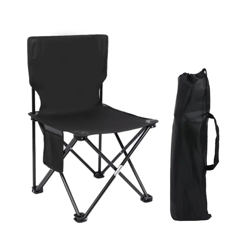 Folding Camping Chair with Carry Bag – Steel Frame, 100kg & Compact