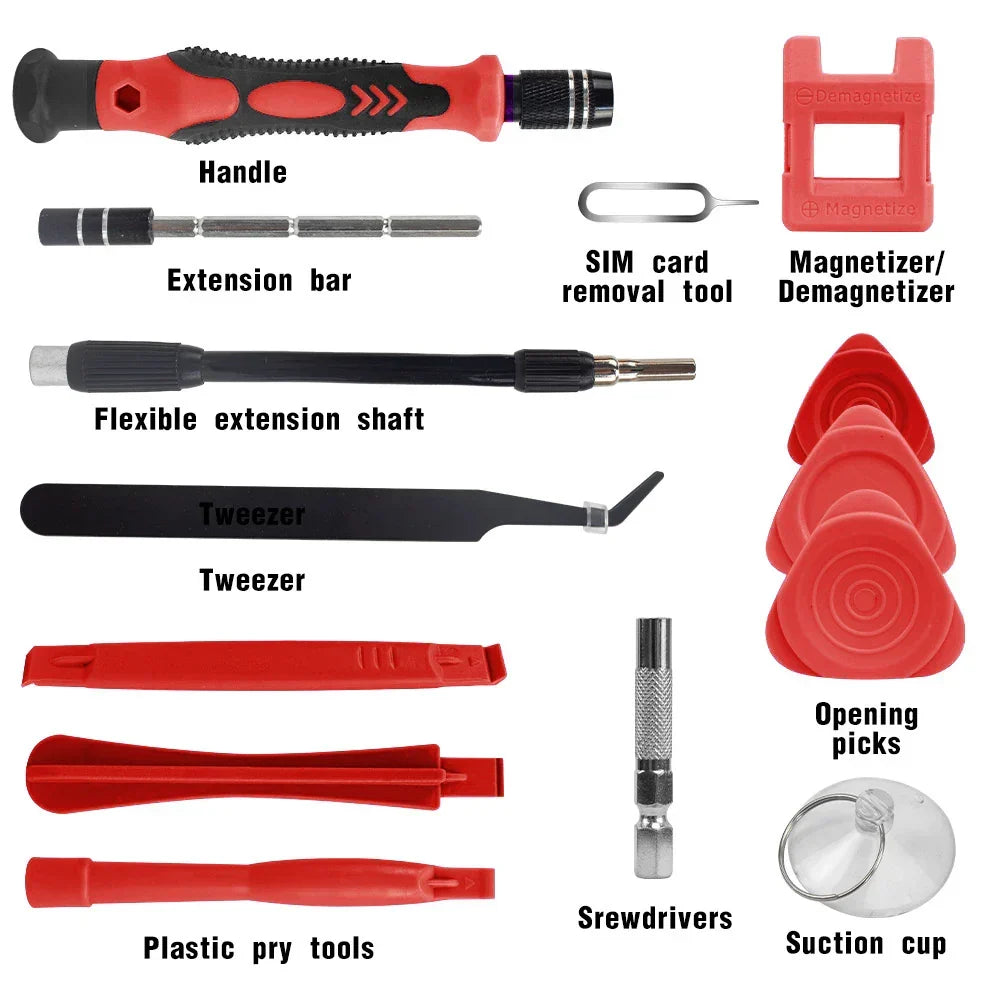 115-in-1 Precision Screwdriver Set with Magnetic Repair Tools - ProFix